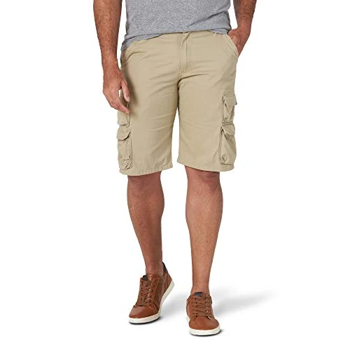 Offre limitée : Wrangler Authentics Men's Premium Relaxed Fit Twill Cargo Short, Camel, 40 de 51.07 € à 51.07 € (0.00% de remise)