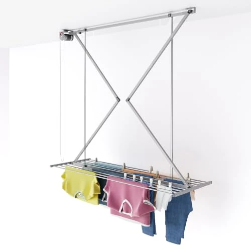Limited-time offer: foxydry Mini, folding, ceiling clothes airer, pulley, pull down, 60 in from 134.70 £ to 134.70 £ (save 0.00%)