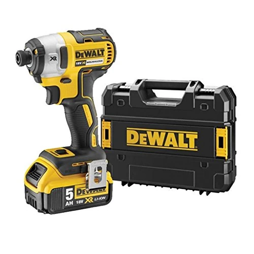 Limited offer: DEWALT - Brushless XR 18V Li-Ion 5Ah Impact Screwdriver - DCF887P2-QW - Cordless Electric Screwdriver with TSTAK Box, 2 Batteries/Charger - 3 Speeds (0-1000/2800/3250rpm) - ¼" Chuck - 400W from 279.00 EUR to 279.00 EUR (save 0%)