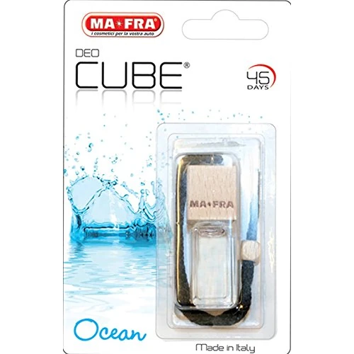 Offerta a tempo: MAFRA, Deo Cube Ocean, Profumatore per Auto, Fragranza Fresca e Marina, Rinfresca Abitacolo e Piccoli Ambienti, Design Elegante a Forma di Cubo e Tappo in Legno, Profumazione a Lunga Durata, 5ml - 20% da 3.89 € a 3.13 €