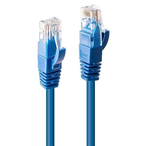 LINDY 30m CAT6 U/UTP Ethernet Cable, Blue