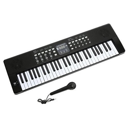 Axman LP5450- Teclado/keyboard con micrófono y conector de alimentación