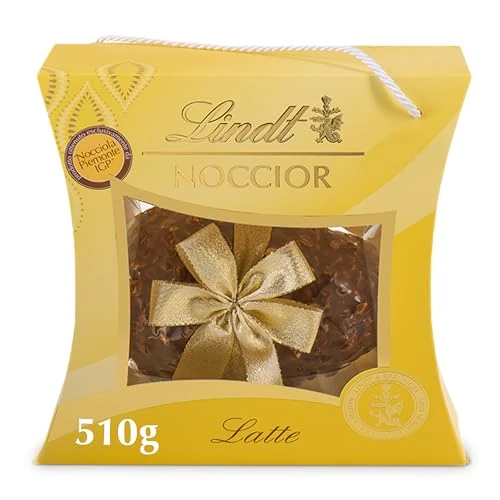 Lindt Uovo di Pasqua 2026 Noccior al Cioccolato al Latte e Nocciole Piemonte IGP, Idea Regalo Pasqua, Formato 510g
