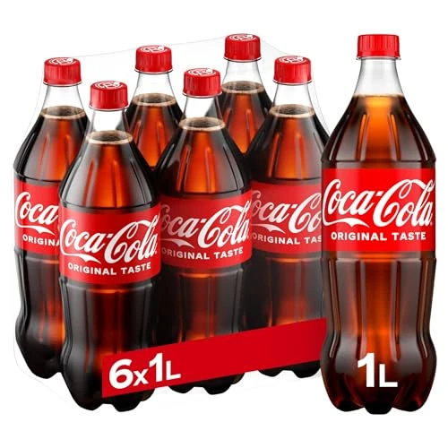 Limited offer: Coca-Cola Bevanda Analcolica, Frizzante - Confezione da 6 x 1 l - Totale: 6 Litri from 9.00 EUR to 7.77 EUR (save 14%)