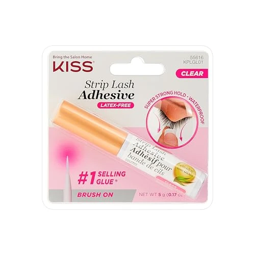 Offerta a tempo: Kiss Products Ever Ez Strip Eyelash Adhesive, Clear, 0.1 Pounds by Kiss Products - 0.00% da 8.50 € a 8.50 €