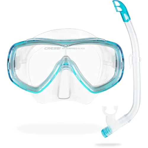 Begrenztes Angebot: Cressi Junior Set Ondina - Taucherbrille Kinder 7-13 Jahre + Schnorchel Schwimmbad Anti-Beschlag Kratzfest und Antibeschlag, Schnorchelmaske Verstellbar - Taucherbrille Kinder Anti-UV, Maske von 19.94 EUR auf 19.94 EUR (Rabatt 0%)