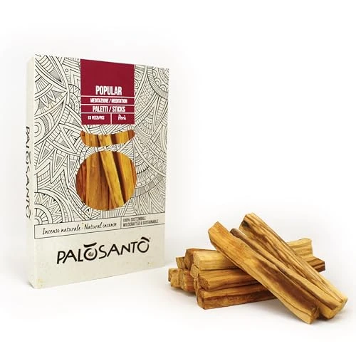 Tijdelijke aanbieding: PALOSANTO - Ayabaca uit Peru, 13 houten stokjes van 10 cm, natuurlijke wierookstokjes voor stressvermindering en meditatie, brandpalm hout, wild geoogst en duurzaam van 13.99 € naar 13.99 € (0.00% korting)