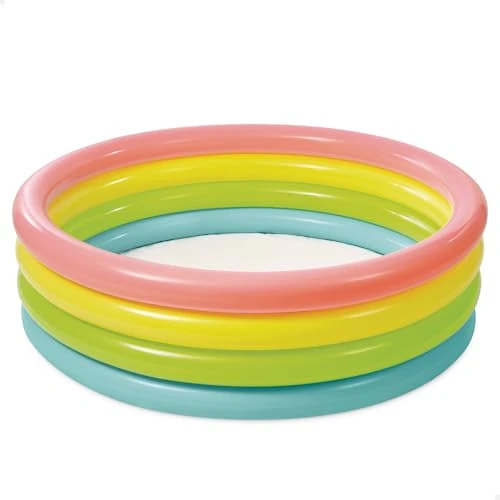 Offerta a tempo: Intex 56441NP - Piscina Sunset Glow, Quattro Anelli, Vinile, Multicolore, 168x46 cm - 37% da 22.00 € a 13.92 €