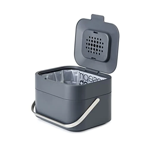 Offerta a tempo: Joseph Joseph Stack 4 Pattumiera da Cucina per Rifiuti Organici e Compost con Filtro Anti-Odore, 4 Litri, Grafite - 35% da 39.99 € a 25.99 €
