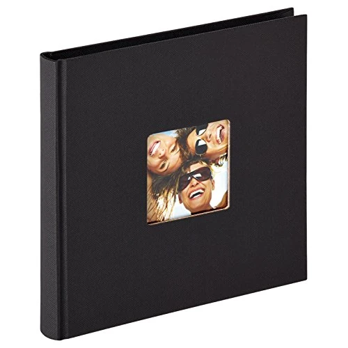 Limitiertes Angebot: walther design Fotoalbum schwarz 18 x 18 cm mit Cover-Ausstanzung, Fun FA-199-B von 7.95 EUR auf 7.55 EUR (Spare 5%)