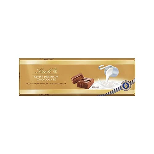 Offerta a tempo: Lindt Tavoletta Gold, Tavoletta di Cioccolato al Latte, maxi formato 300g - 15% da 5.76 € a 4.90 €