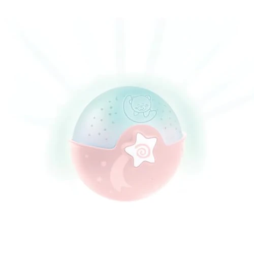 Offerta a tempo: Infantino Luce Rilassante e Proiettore - Clip per Culla con Design Grow-with-Me, Proiettore Notte Stellata da Tavolo con Melodie Integrate e Sensori Sonori, Rosa - 12% da 28.39 € a 24.95 €