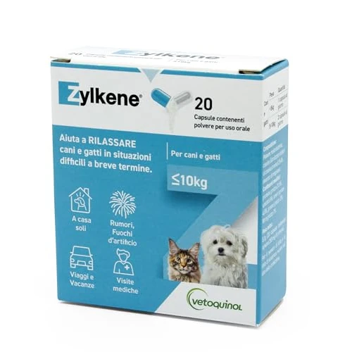 Arôme de lait zylkène, 20 capsules pour chiens, 75 mg vétérinaire