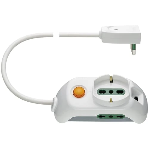 Offerta a tempo: Vimar FP00511.L.B Presa mobile multipla 2P+T 16 A 250 V, 2P17/11 e Spb17, 3 m, sistema SICURY, Bianco - 15% da 11.15 € a 9.48 €