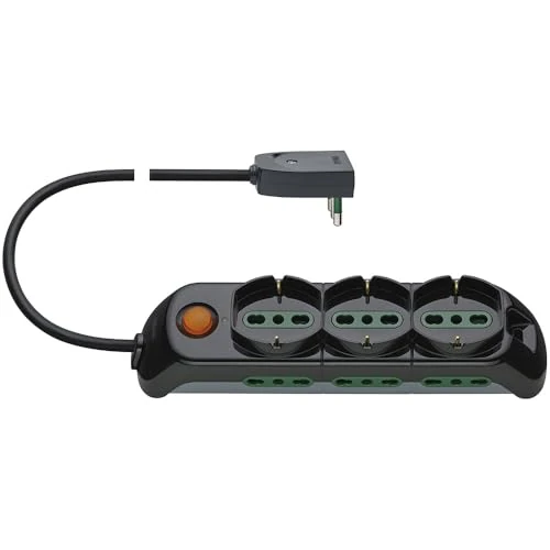 Offre limitée : Vimar FP00531.C Multiprise avec Interrupteur Lumineux, 3 Prises universelles, 6 biprises de 29.68 € à 29.68 € (0.00% de remise)