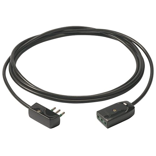 VIMAR 0p32369, 3 G0.75, Flat Plug, Extension Cable 5 m Black