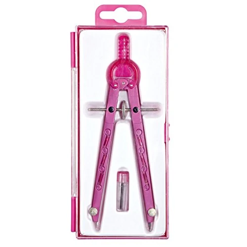 期間限定オファー: Alco-Albert 1355歯車付きコンパス、長さ165 mm、色：ピンク 通常価格 11.74 JPY セール価格 11.74 JPY (割引 0%)