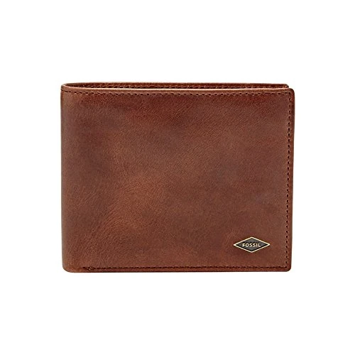Offre limitee: Fossil Portefeuille pour hommes Ryan, Portefeuille en cuir brun foncé 11,4 cm L x 2,5 cm l x 9,5 cm H ML3736201 de 89.00 EUR a 45.00 EUR (economie 49%)
