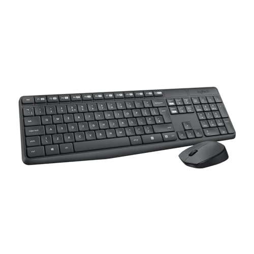 Offre limitée : Logitech MK235 Combo kit Clavier Souris sans Fil, QWERTY, Clavier Italien, Gris/Anthracite de 39.99 € à 39.99 € (0.00% de remise)