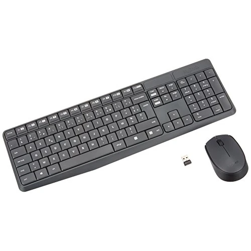 Begrenztes Angebot: Logitech MK235 Kabelloses Set mit Tastatur und Maus für Windows, Französisches AZERTY-Layout - Grau von 39.87 EUR auf 27.91 EUR (Rabatt 30%)