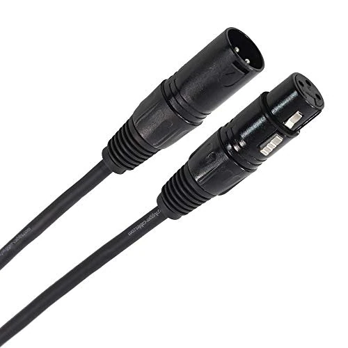 Plugger Câble DMX XLR femelle 3b/mâle 3b 20m Noir
