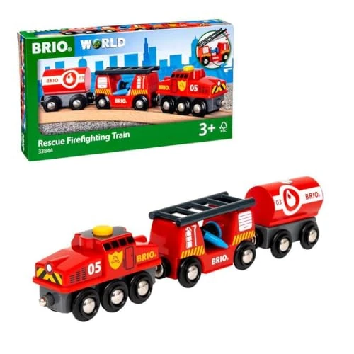 Limited-time offer: BRIO World Fire & Rescue Rescue Fire Toy Train for Kids Age 3 Years Up from 21.93 £ to 17.36 £ (save 21%)