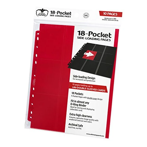 Oferta limitada: Ultimate Guard 18-Pocket Pages Side-Loading Rojo (10) de 9.86 € a 9.86 € (ahorro 0.00%)