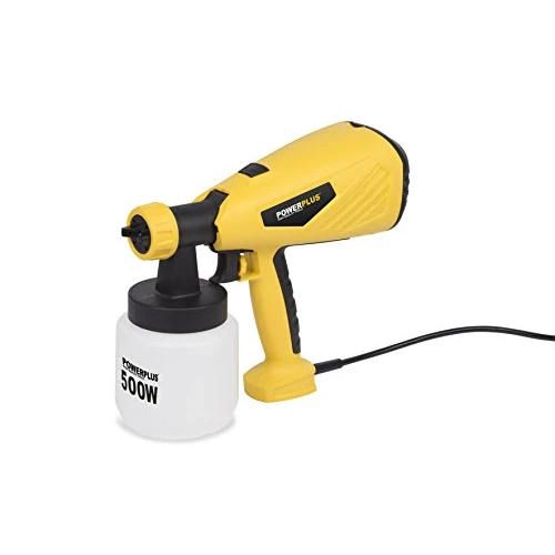 POWERPLUS POWX354 - Pistola a spruzzo per vernice 500W 240V, ‎Giallo/Nero