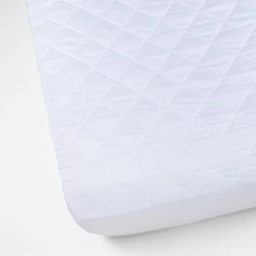 Pikolin Home - Quilted Mattress Protector – With Fibre, Breathable, anti-dust mite Cama 180-180 x 190/200 cm white