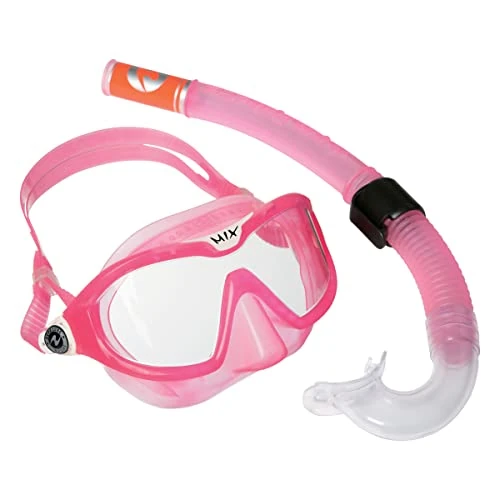 Oferta limitowana: AQUALUNG Combo Mix maska do nurkowania + fajka do nurkowania, sportów wodnych i snorkelingu dla dzieci od 4 lat, z ochroną przed promieniowaniem UV, silikonową uszczelką i soczewkami zapobiegającymi z 154.25 zł na 154.25 zł (oszczędź 0.