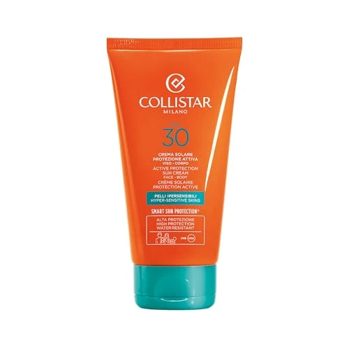 Offerta a tempo: Collistar Crema Solare Protezione Attiva Pelli Ipersensibili SPF 30, 150 ml - 53% da 38.00 € a 17.90 €