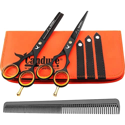 Limited-time offer: Candure Hairdressing Cutting Scissors Barber and Thinning Salon Shears Set 5.5 inch from 13.99 £ to 13.99 £ (save 0.00%)