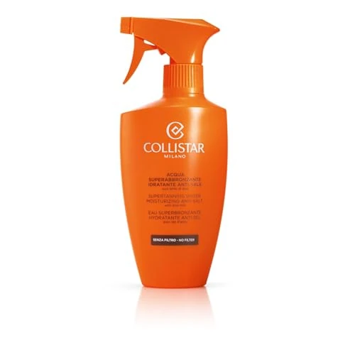 Offerta a tempo: Collistar Acqua Superabbronzante Idratante Anti-Sale, Intensifica l'Abbronzatura, Azione Rinfrescante e Lenitiva per Corpo, Viso e Capelli, Senza SPF, 200 ml - 49% da 29.00 € a 14.69 €