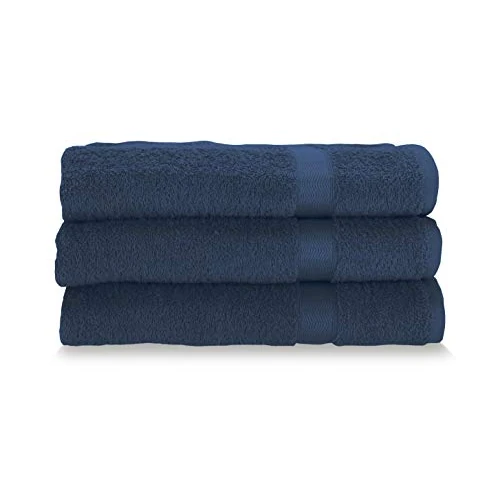 Offerta a tempo: Gabel Asciugamani Viso, Spugna di Puro Cotone Idrofilo, 60 x 100 cm, Blu, Set da 3 Pezzi - 36% da 25.30 € a 16.16 €
