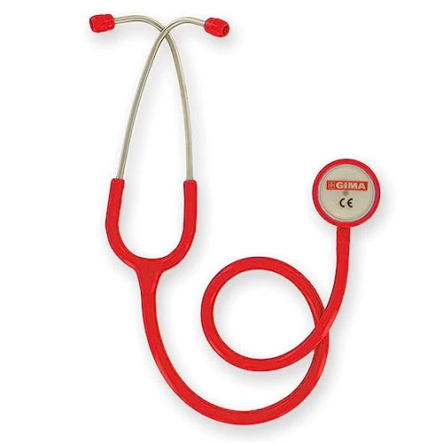 Offerta a tempo: Gima - Stesoscopio Duofono Classic, Lira Colore Rosso, Littmann Style, Adulti, Stetoscopio Professionale - 20% da 24.40 € a 19.52 €