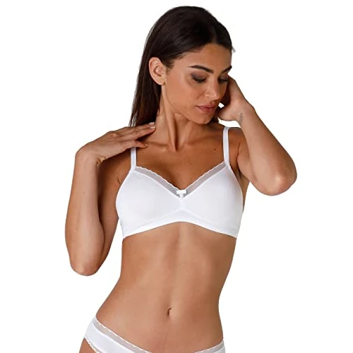 Offerta a tempo: Lovable Reggiseno Senza Ferretto, Coppe Non Imbottite Senza Cuciture in Microfibra, Sostegno, Forma Seno Naturale, Art. 027O, My Daily Comfort Donna, Bianco, 36 / 4C - 6% da 32.90 € a 31.04 €