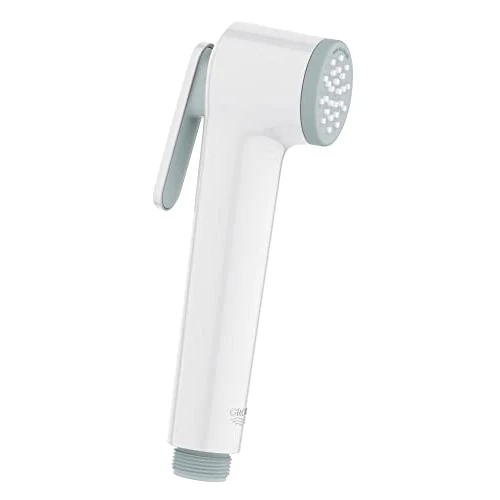 Offerta a tempo: GROHE Tempesta-F Trigger Spray Manopola Doccino Doccia (1 getto a pistola, grilletto per controllo preciso, SpeedClean anticalcare, sistema di fissaggio universale), Bianco/Grigio, 28020L01 - 43% da 24.40 € a 13.99 €