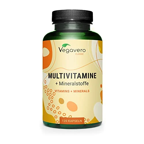 Offerta a tempo: MULTIVITAMINICO Multiminerale Vegavero® | L’UNICO SENZA ADDITIVI | Con Vitamine e Minerali di Qualità | Integratore per Difese Immunitarie e Stanchezza per Uomo e Donna | Vegan - 38% da 27.95 € a 17.26 €