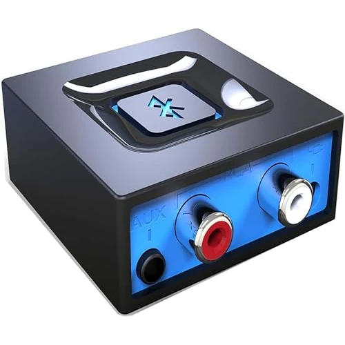 esinkin Bluetooth Receiver for Music Streaming Sound System, Bluetooth Audio Adapter for PC/Mac/Smartphone/Tablet/AV Receiver, with on/off Switch