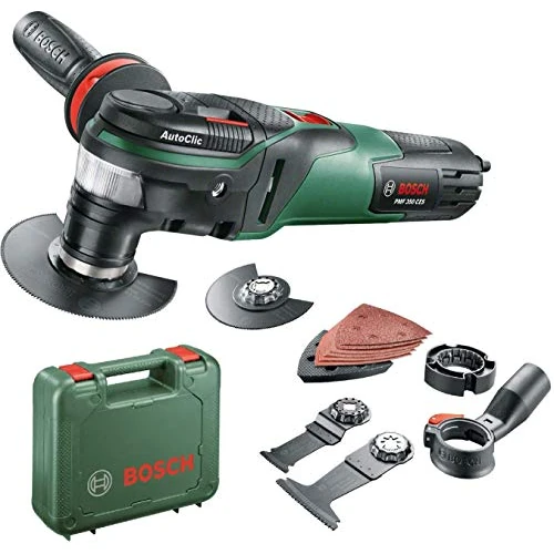 Bosch DIY Multifunctional Tool, PMF 350, CES, Universal Set, Black, Green, 0603102200