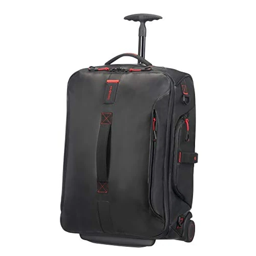 Begrenztes Angebot: Samsonite Paradiver Light - Reisetasche/Rucksack mit 2 Rollen S, 55 cm, 51 L, Schwarz von 251.04 EUR auf 143.09 EUR (Rabatt 43%)