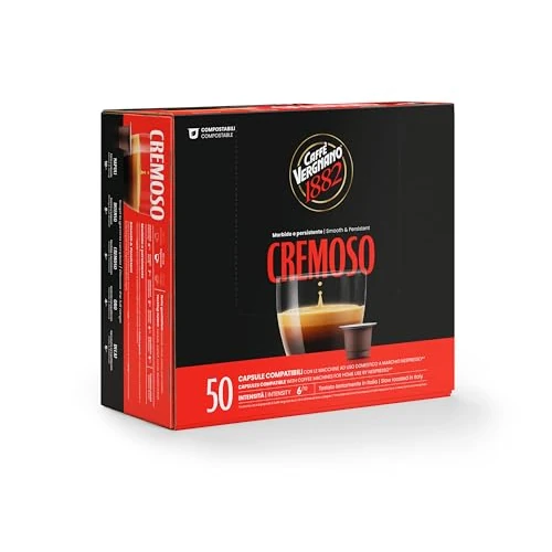 Offerta a tempo: Caffè Vergnano 1882 - Capsule Compatibili Nespresso, Cremoso - 45% da 16.49 € a 8.99 €