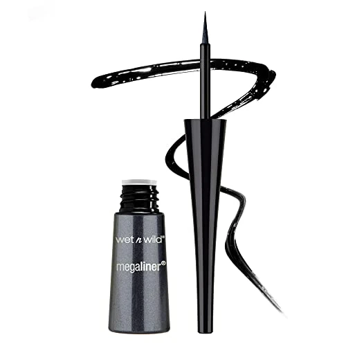Offerta a tempo: Wet n Wild, MegaLiner Liquid Eyeliner, Eyeliner Liquido con Applicatore Flessibile, Makeup per Occhi, Formula Fluida e Pigmentata che si Asciuga Rapidamente, Nero - 46% da 4.99 € a 2.70 €