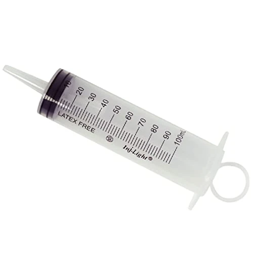 Offerta a tempo: Siringa Senza Ago, Cono Catetere, 100 ml, Confezione 25 Pezzi - 53% da 21.84 € a 10.19 €