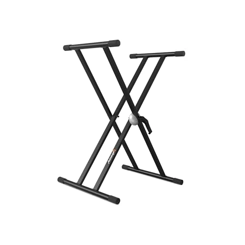 Audibax Onyx 130 Black Double X Keyboard Stand