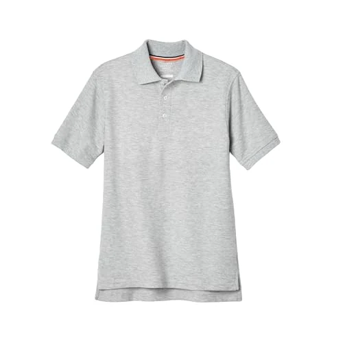 French Toast Polo da Bambino Unisex, in piqué, a Maniche Corte, Grigio, 6