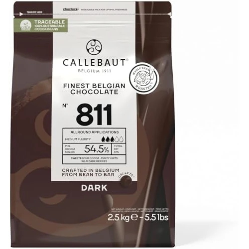 CALLEBAUT N 811 Chocolate Negro Belga 54,5% - Peso 2,5 kg