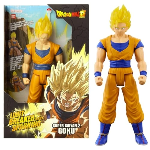 Offerta a tempo: BANDAI - Dragon Ball Super - Action Figure Gigante con Fuzione 30 cm - Super Saiyan 2 Goku Luci e Suoni Sparking - Licenza Ufficiale Dragon Ball - Giocattolo per bambini dai 4 anni in su - 38566 - 47% da 33.99 € a 17.99 €