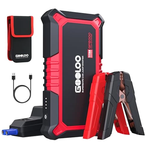 Zeitlich begrenztes Angebot: GOOLOO GP2000 2000A Starthilfe Powerbank für Pkw mit USB-Schnellladung von 59.99 € auf 59.99 € (0.00% Rabatt)