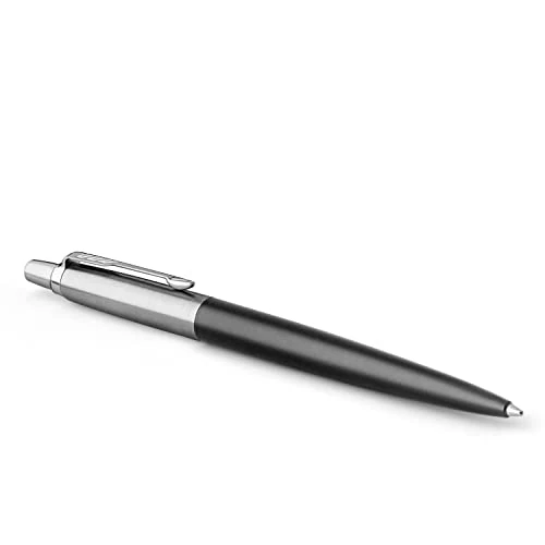 Limited-time offer: Parker Jotter Ballpoint Pen | Bond Street Black with Chrome Trim | Medium Point Blue Ink | Gift Box from 13.45 £ to 13.45 £ (save 0.00%)